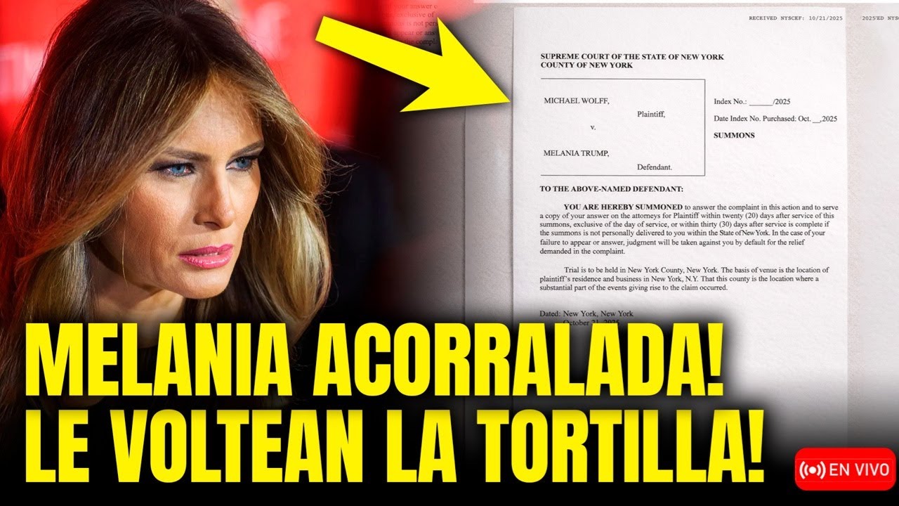 🚨 MELANIA ACORRALADA! DEMANDA MILLONARIA SE LE VOLTEA Y EXPLOTA EL CASO!
