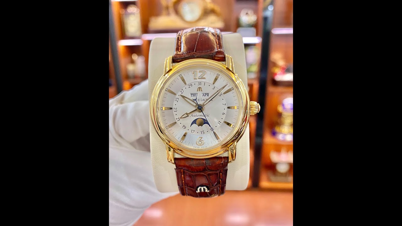 Maurice Lacroix - MASTERPIECE - PHASE De LUNE - GOLD - Very Rare! -Ref. No: MP6427