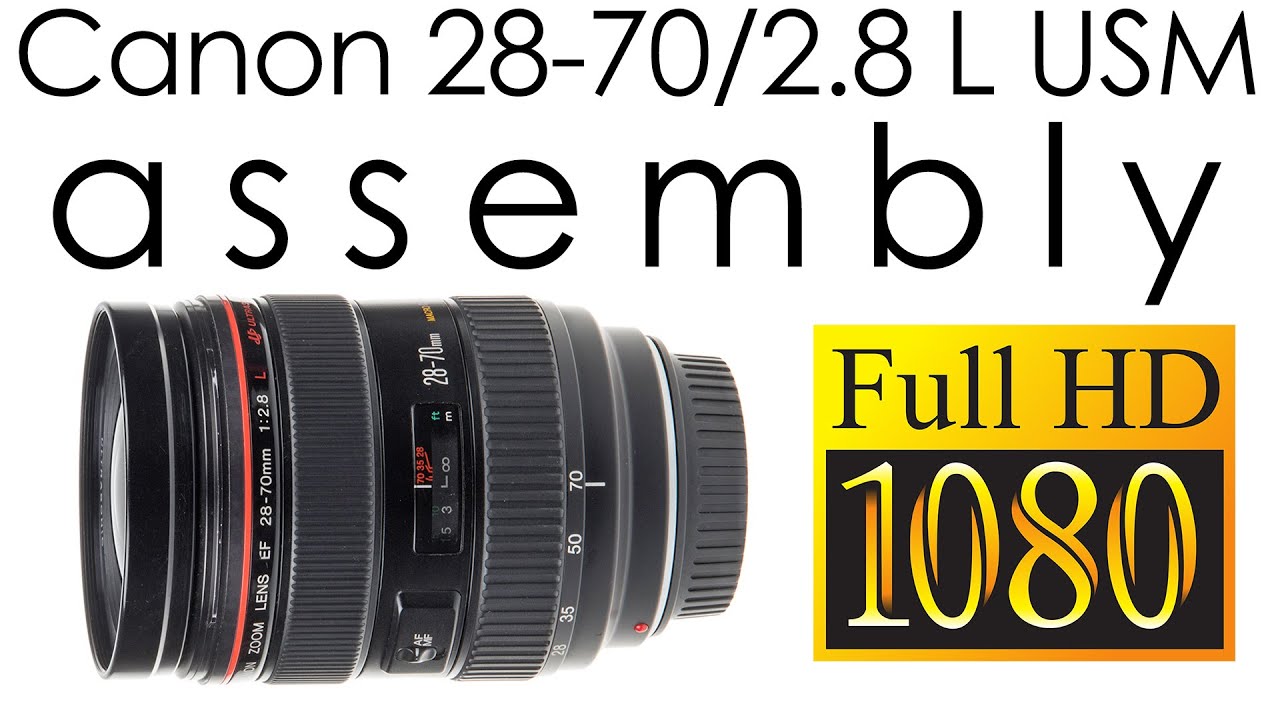 Canon EF 28-70mm f/2.8 L USM assembly after replacing the aperture cable with a new one