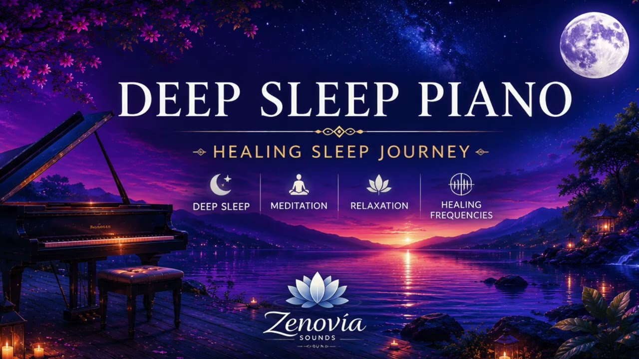 Deep Sleep Piano | Healing Sleep Journey | Relaxing Piano Music for Deep Sleep