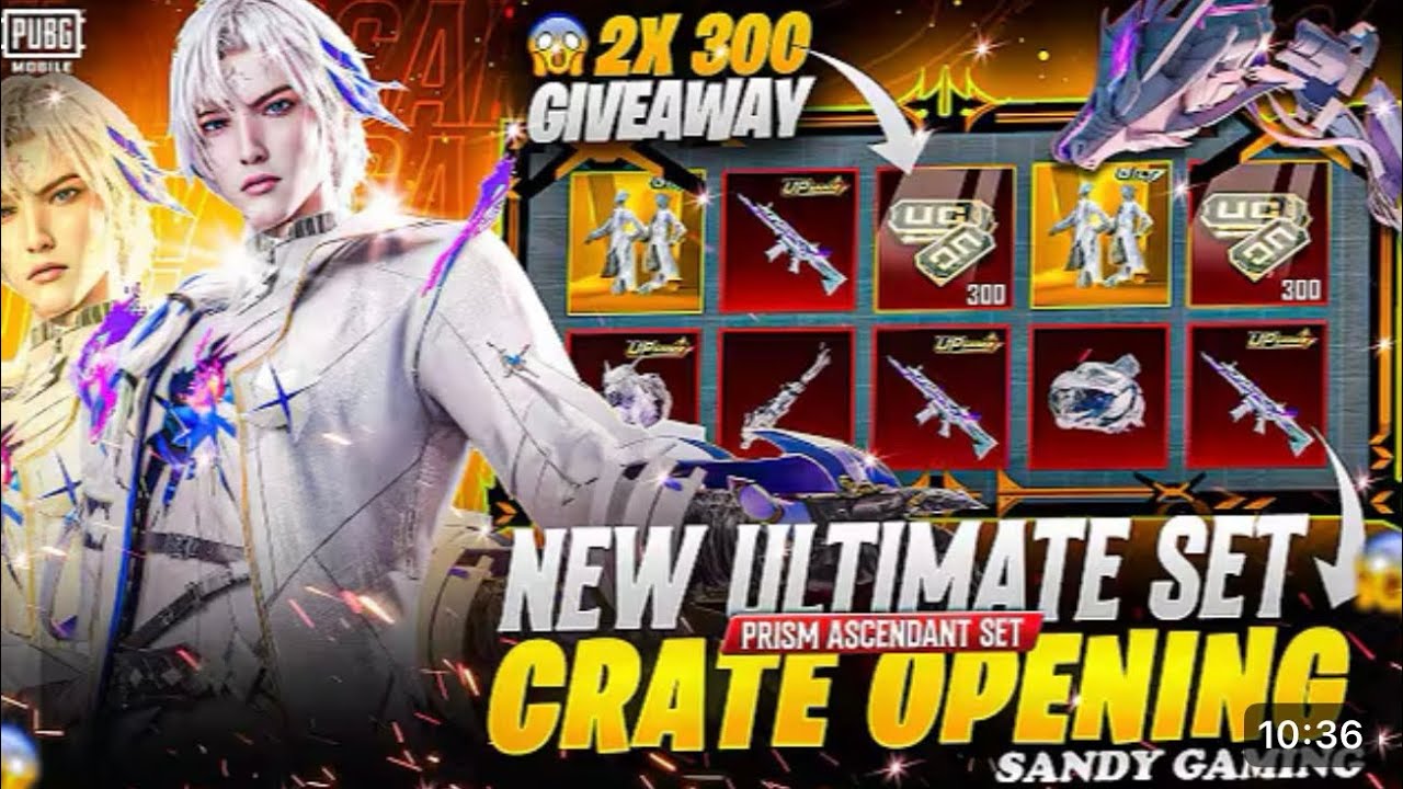 😍BGMI NEW ULTIMATE SET PRISM ASCENDANT CRATE OPENING | SCARL LUCIEST CRATEOPENING EVER #viral 