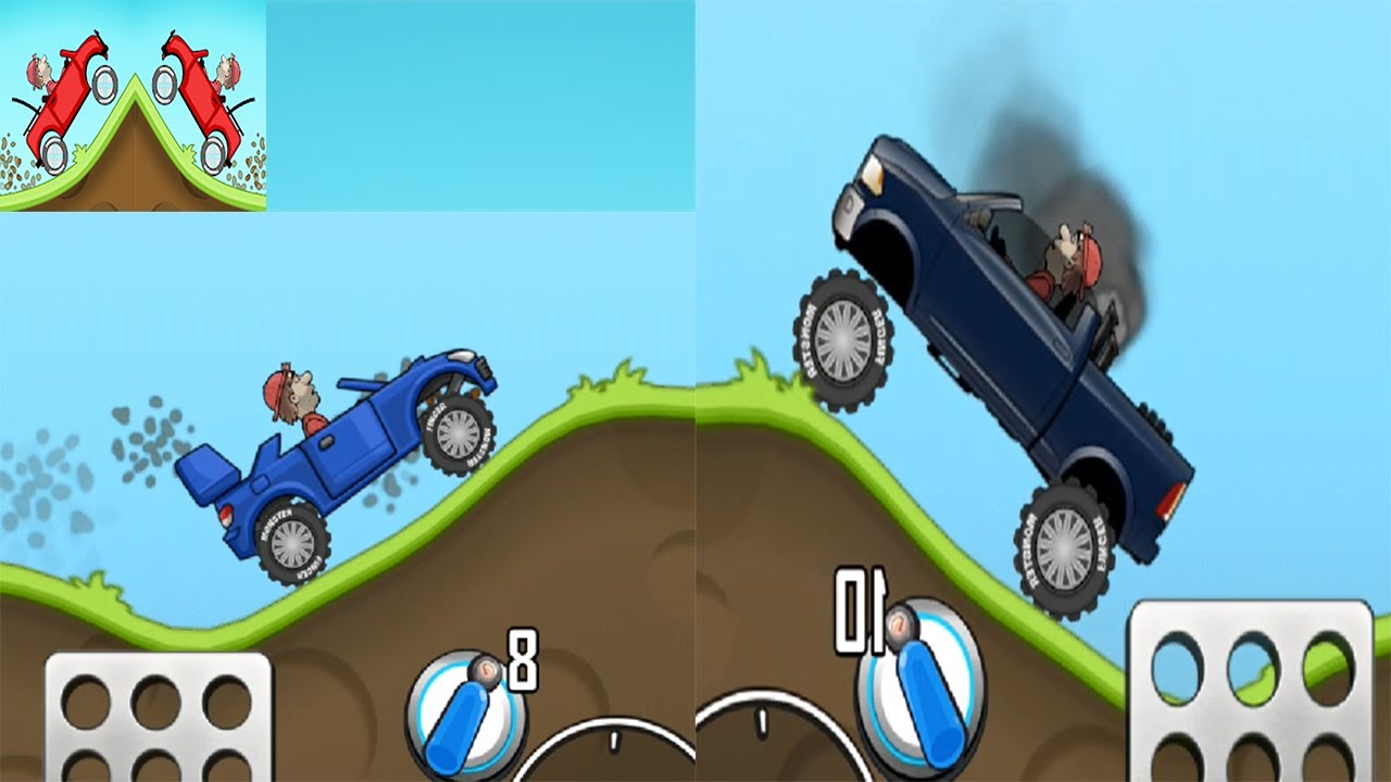 Hill Climb Racing - Rally Car vs Super Diesel 4x4 - All Vehicles Unlocked Max Upgraded Gameplay 3D