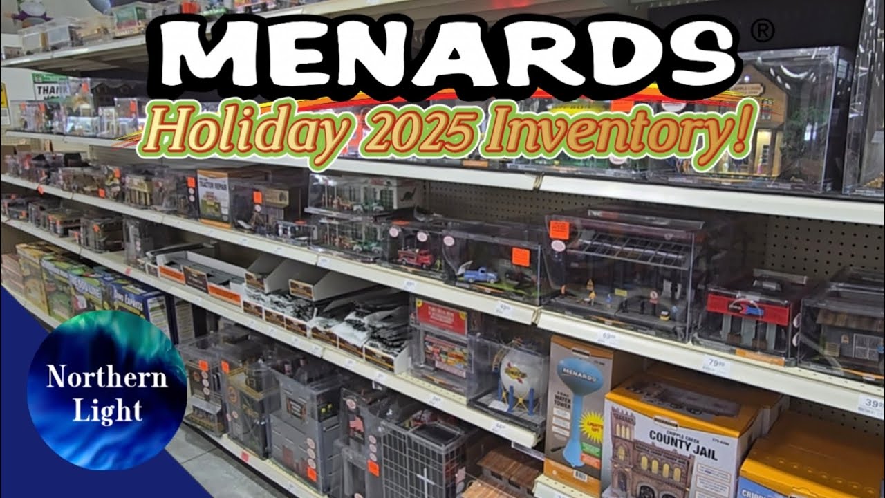 Menards HO & O Gauge Model Train Inventory for Holiday 2025!