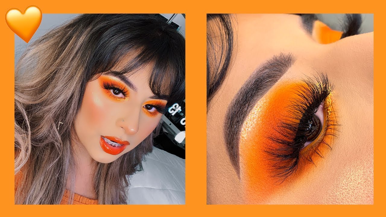 orange dream makeup tutorial