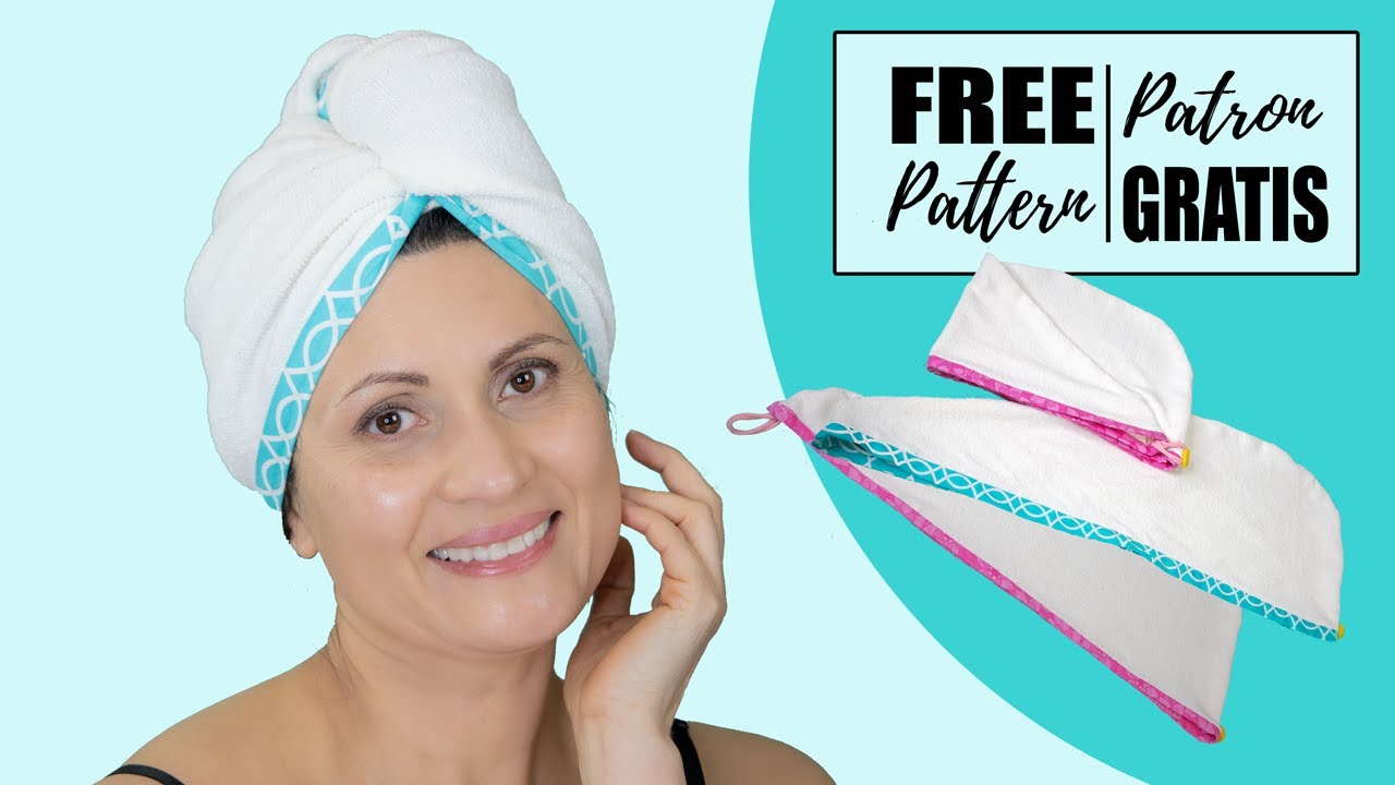 The Best DIY Bath Turban Towel– How to sew a Hair Turban Towel | Turbante de Baño para el Cabello💙