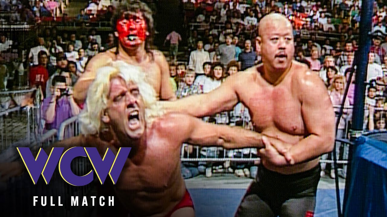 FULL MATCH: Sting, Flair & Anderson vs. Muta, Sawyer & Dragon Master: WCW Power Hour, Jan. 26, 1990