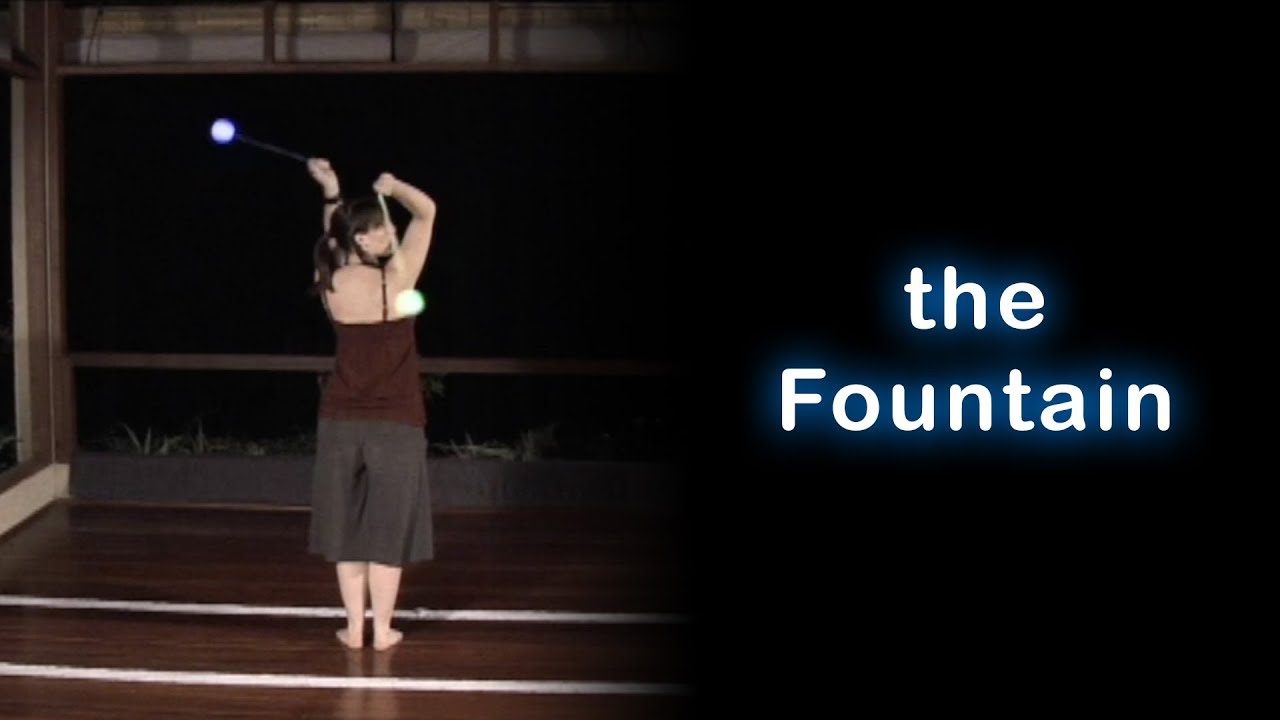 Poi Spinning Tutorial - How to Learn the Fountain (beginner)