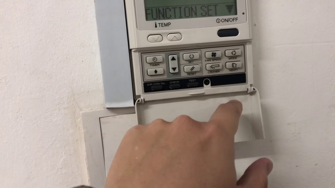How to clear Filter Cleaning notification on MHI KXZ Wired Remote Controller