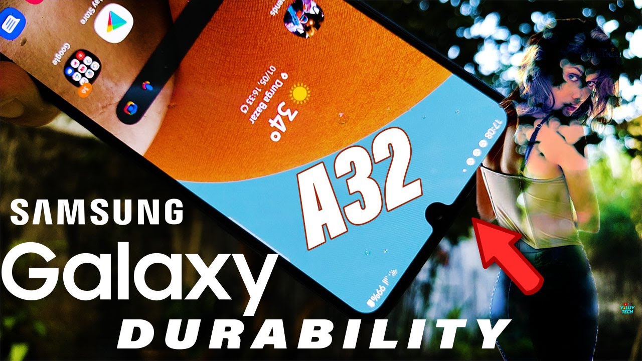 Тест на прочность Samsung Galaxy A32 - A1 Водонепроницаемость (без IP) | Изгибы | Царапины | Мягк...