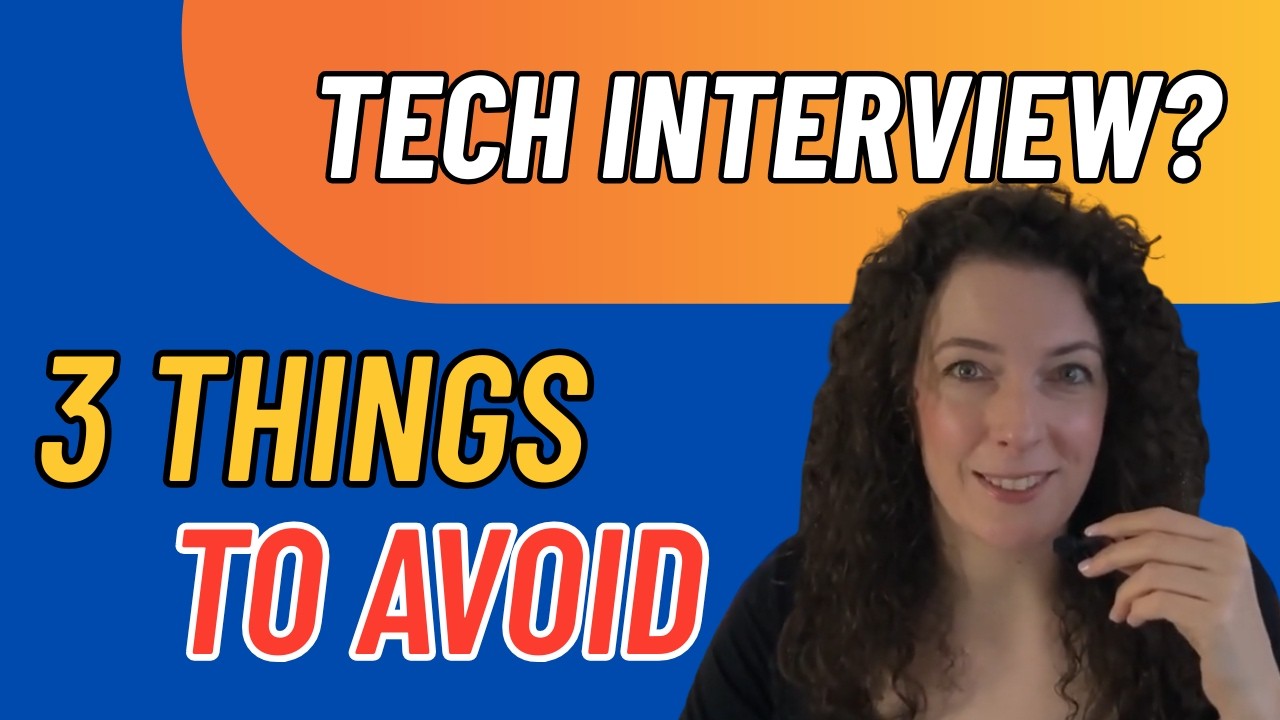 3 Mistakes That Ruin Your Tech Interview (Stop Doing This!)