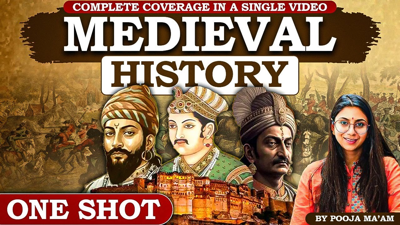 One Shot Medieval History | By - POOJA MA'AM | ENGLISH MEDIUM | Medieval History One Shot