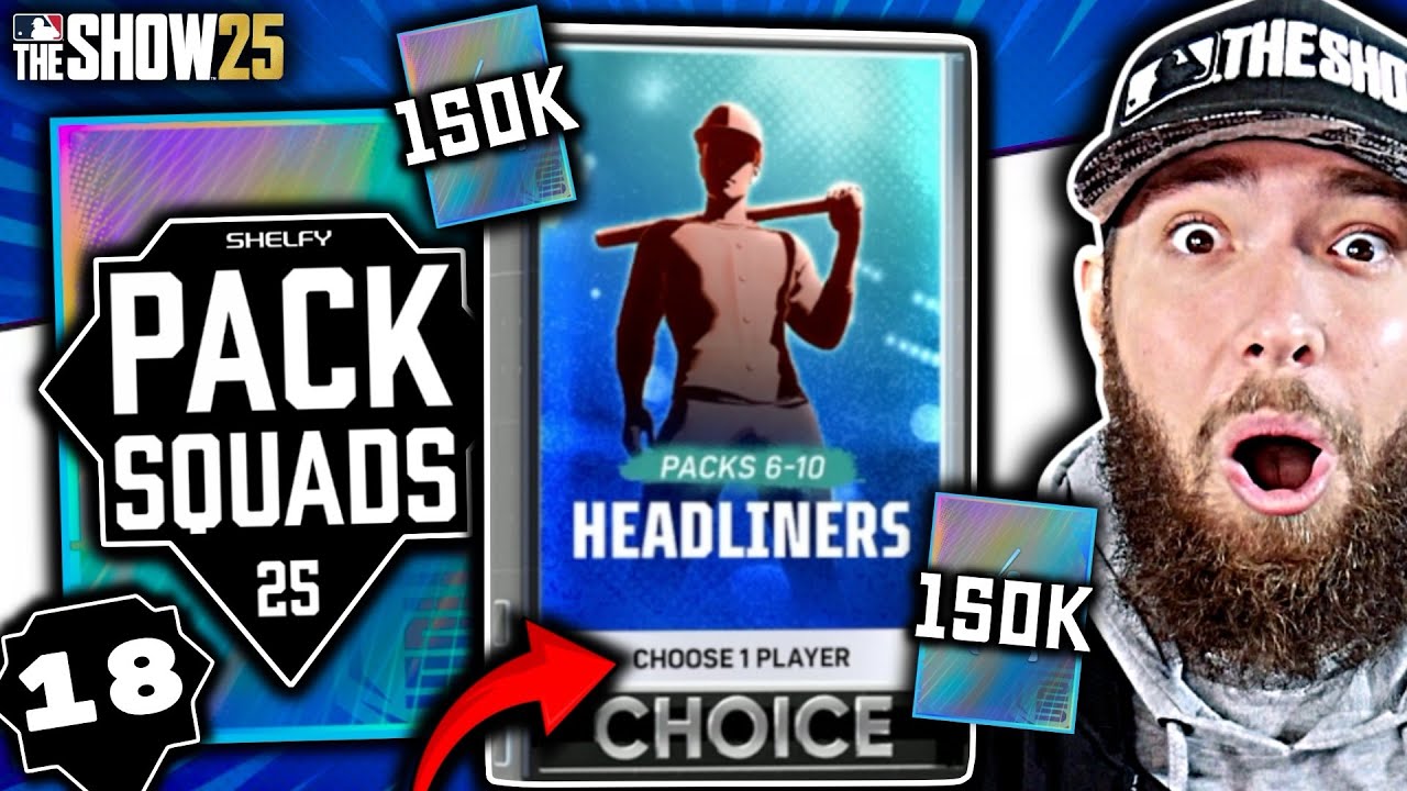 My 1st COLLECTION Reward! MASSIVE 150K Pull | Pack Squads #18 MLB The Show 25