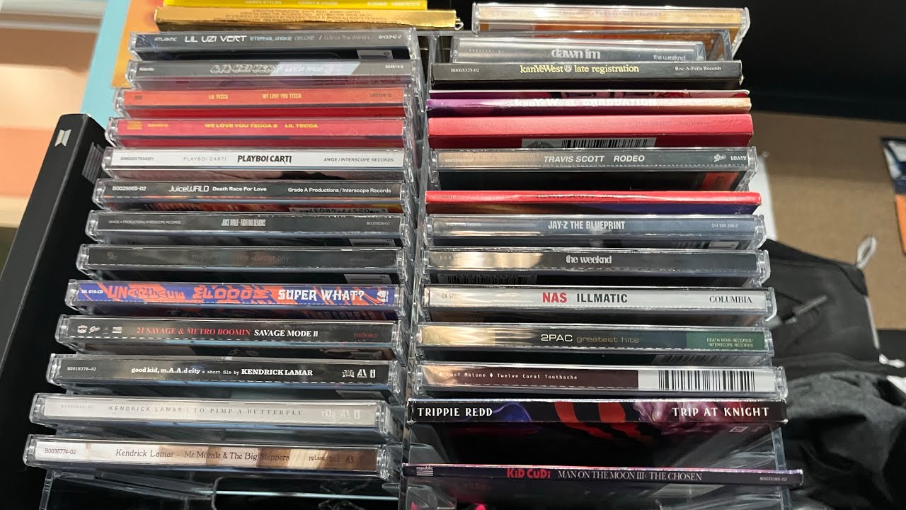 MY WHOLE RAP CD COLLECTION 20+  (feat. Kanye, Kendrick, Tecca, Travis, Carti and MORE) 1