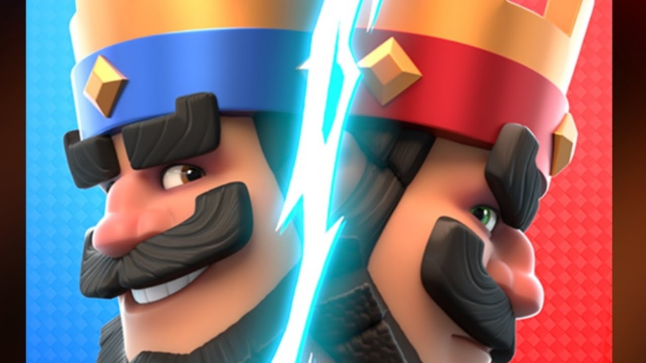 jugando clash royale.