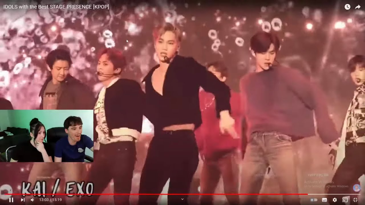 Reacting To IDOLS with the Best STAGE PRESENCE [KPOP]