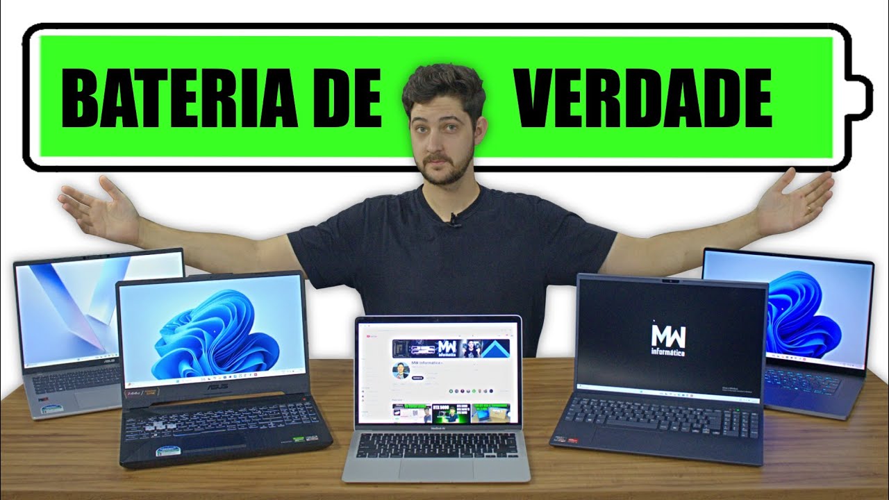 QUAL TIPO DE NOTEBOOK TEM MAIS AUTONOMIA DE BATERIA COM UMA CARGA? TESTE REAL