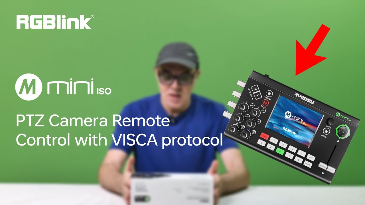 mini-ISO PTZ Camera Remote Control with #visca protocol #rgblink