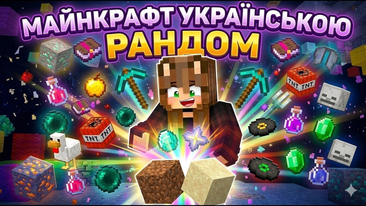 РАНДОМ В МАЙНКРАФТІ! 😱 Майнкрафт українською!