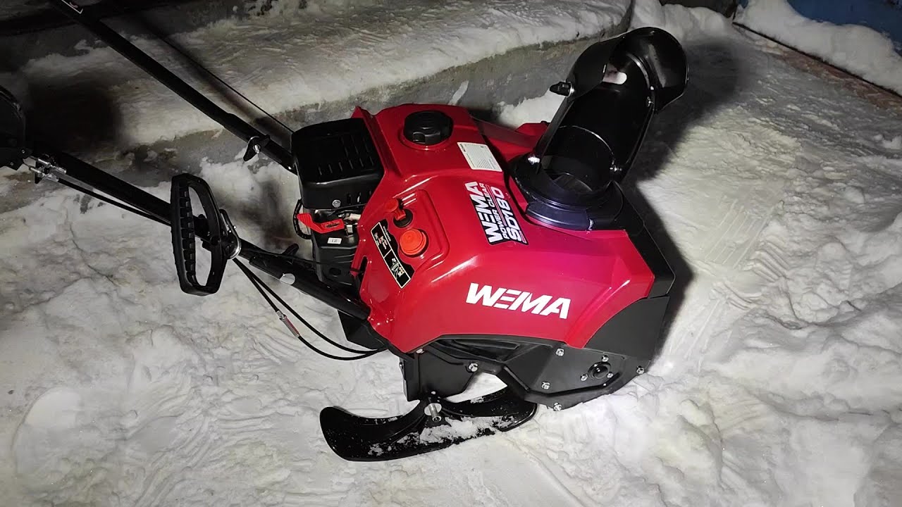 Тюнинг снегоуборщика Weima-SD180 ❄️ Ставим лыжи, вместо колес🔧Теперь глубокий снег больше не помеха!