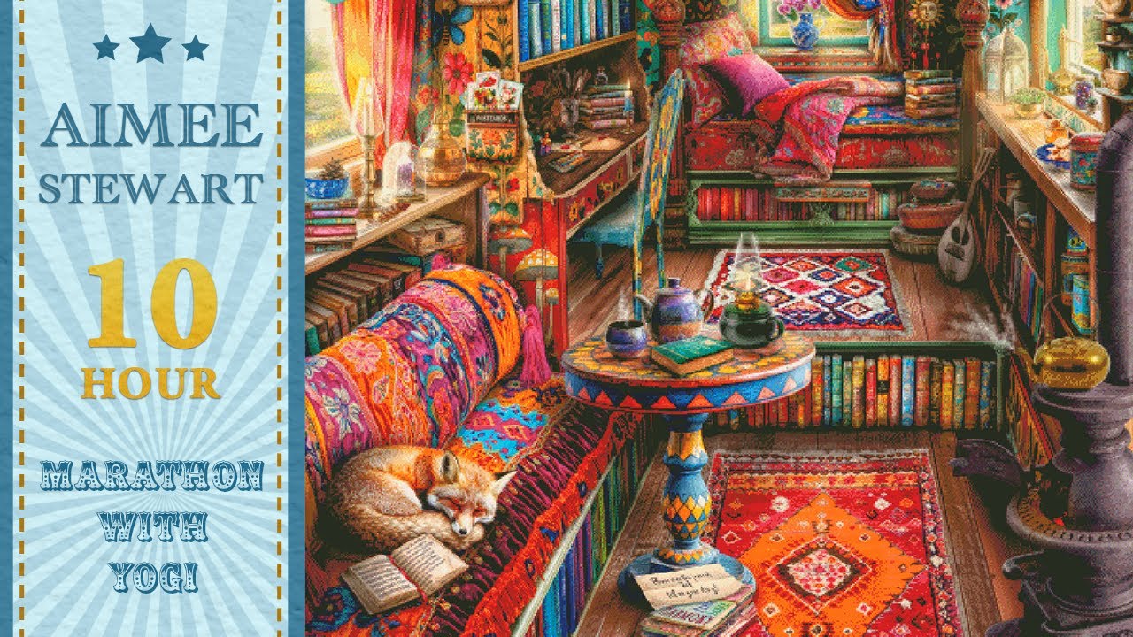 LIVE Stitch With Me #119 - 10 Hour Marathon Aimee Stewart SAL | The Travelling Library MC