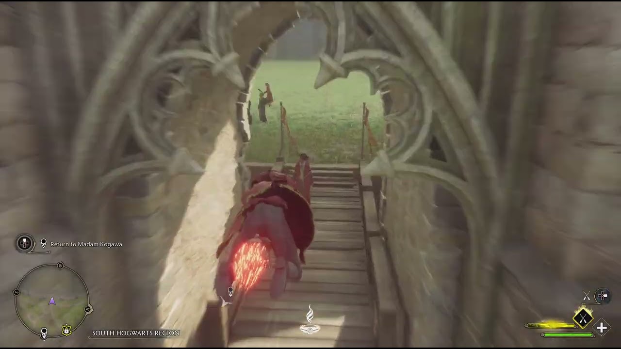 Always fun to zip around the castle before class