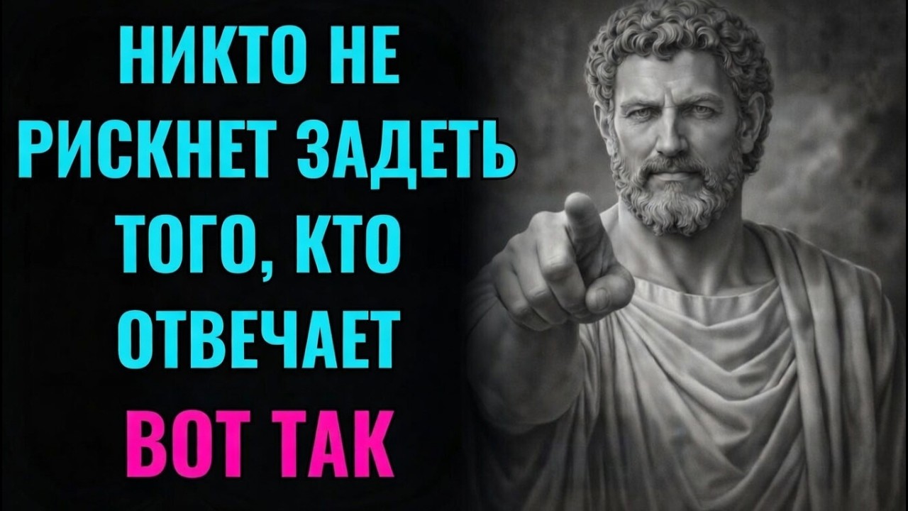 5 Умных Ответов, Которые Заставят Замолчать КОГО УГОДНО | Тёмная Психология & Стоицизм