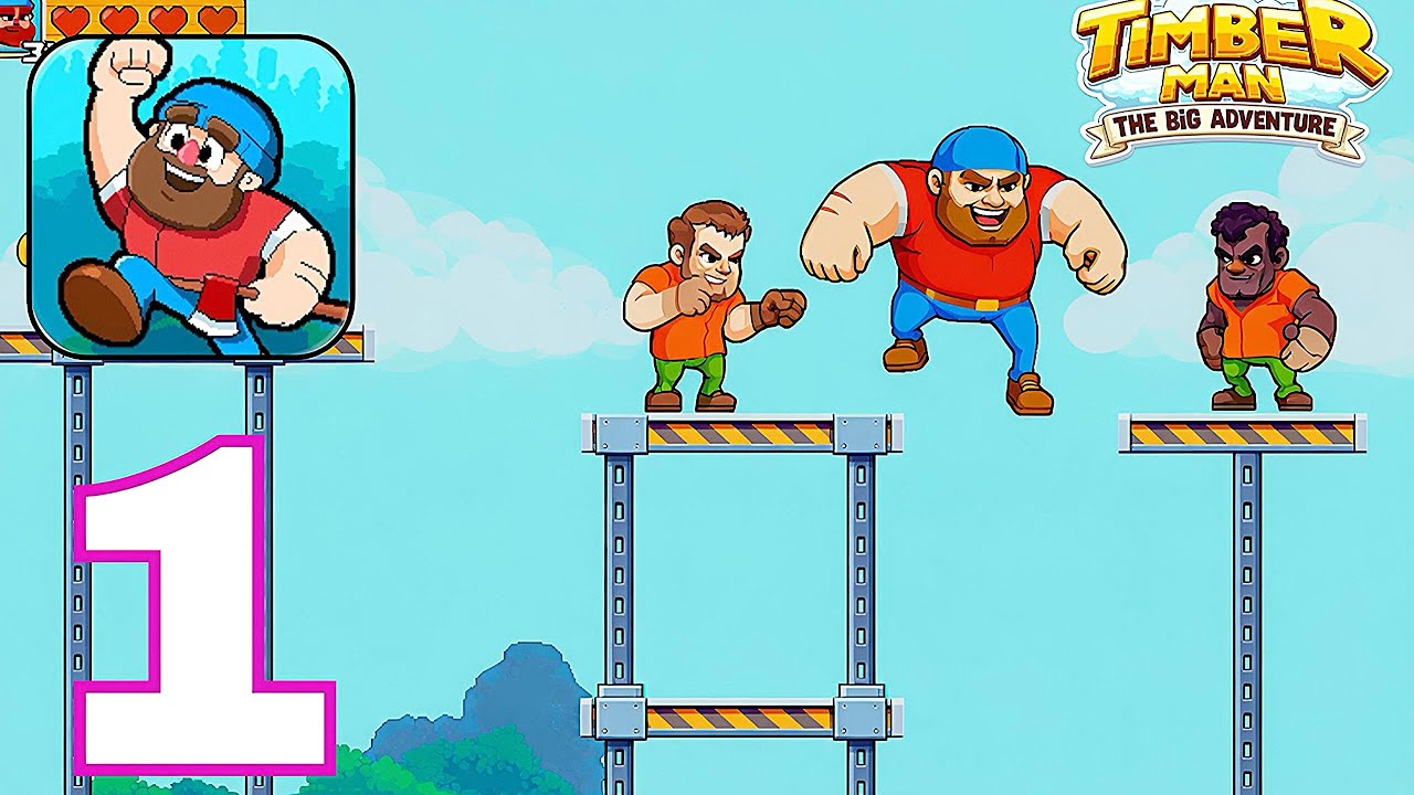 Timber Man The Big Adventure Mobile Gameplay Walkthrough Part 1 (iOS Android)