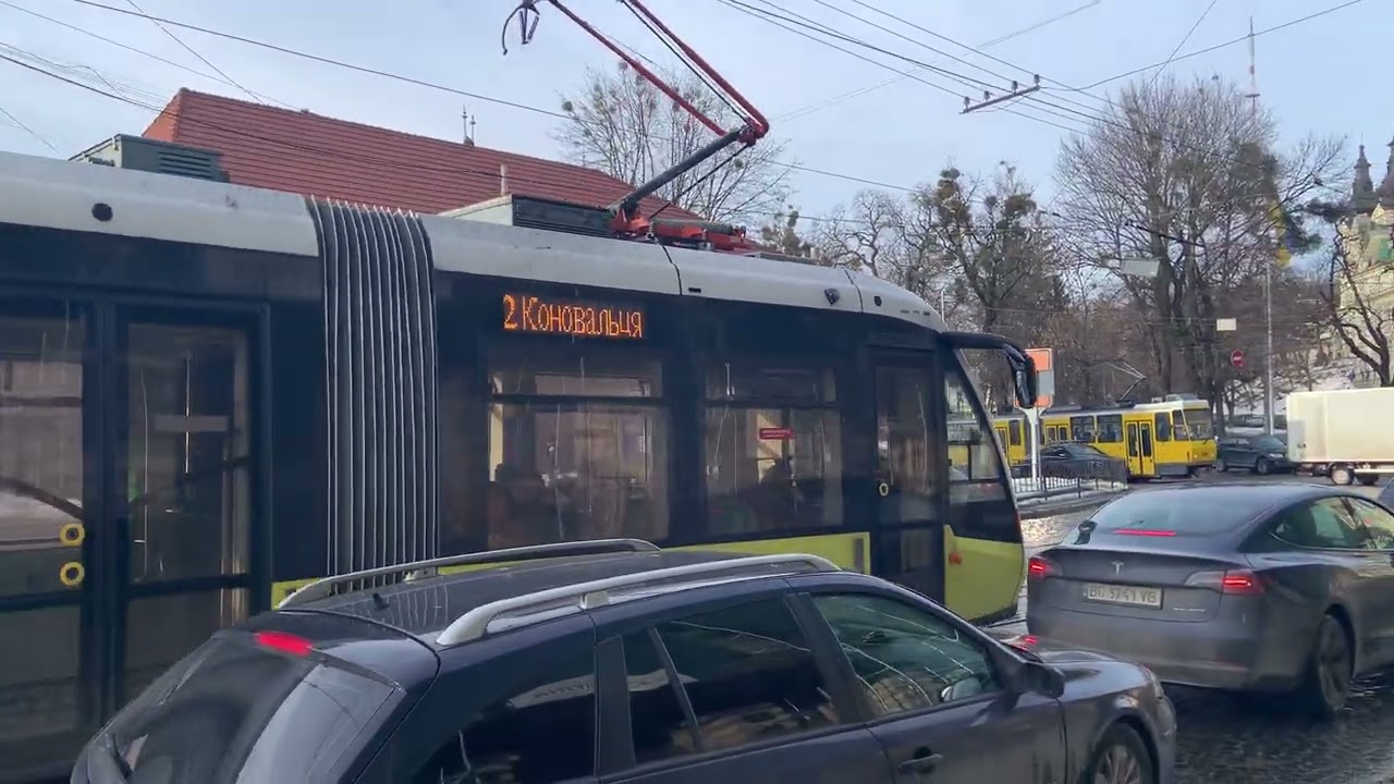Львівський ЕЛЕКТРОН на 2-му маршруті (Коновальця) 