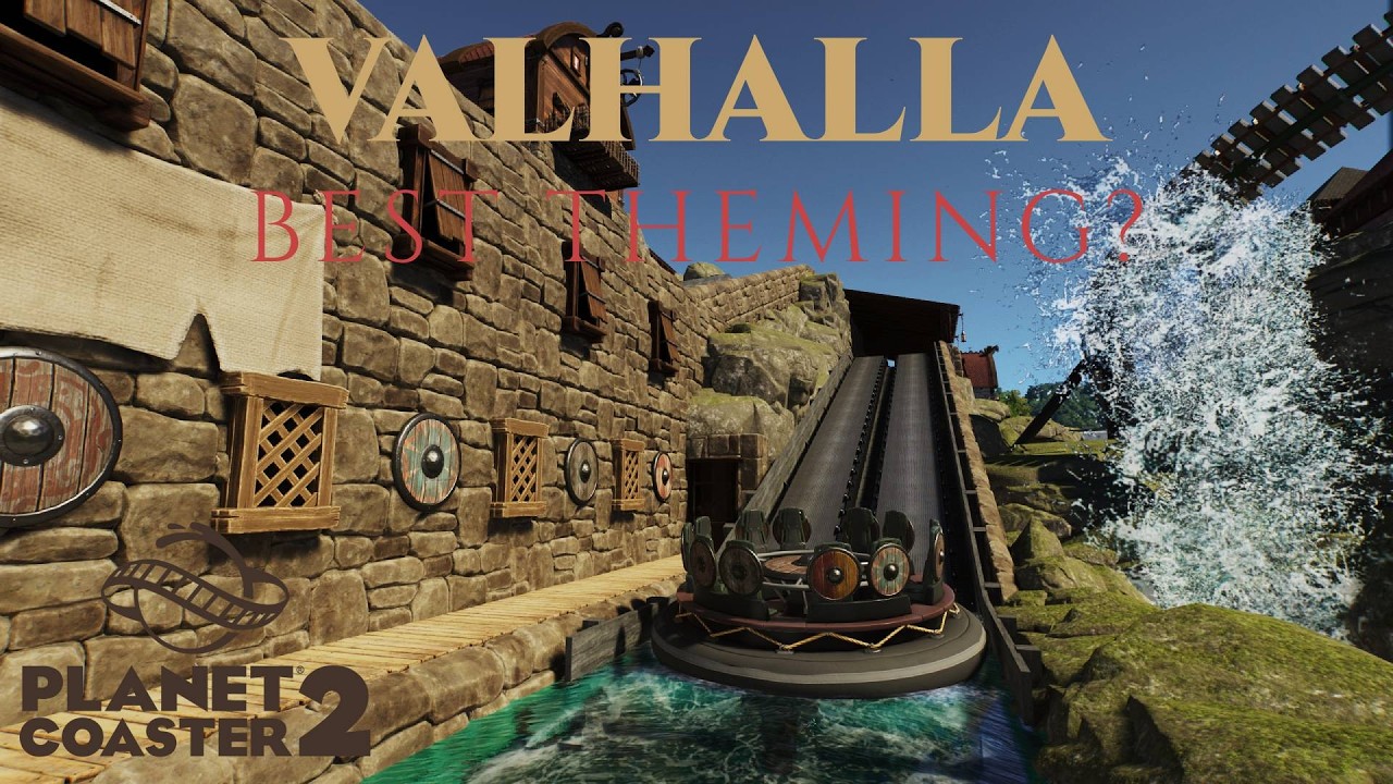 Valhalla - BEST THEMED RAFTING? | Planet Coaster 2