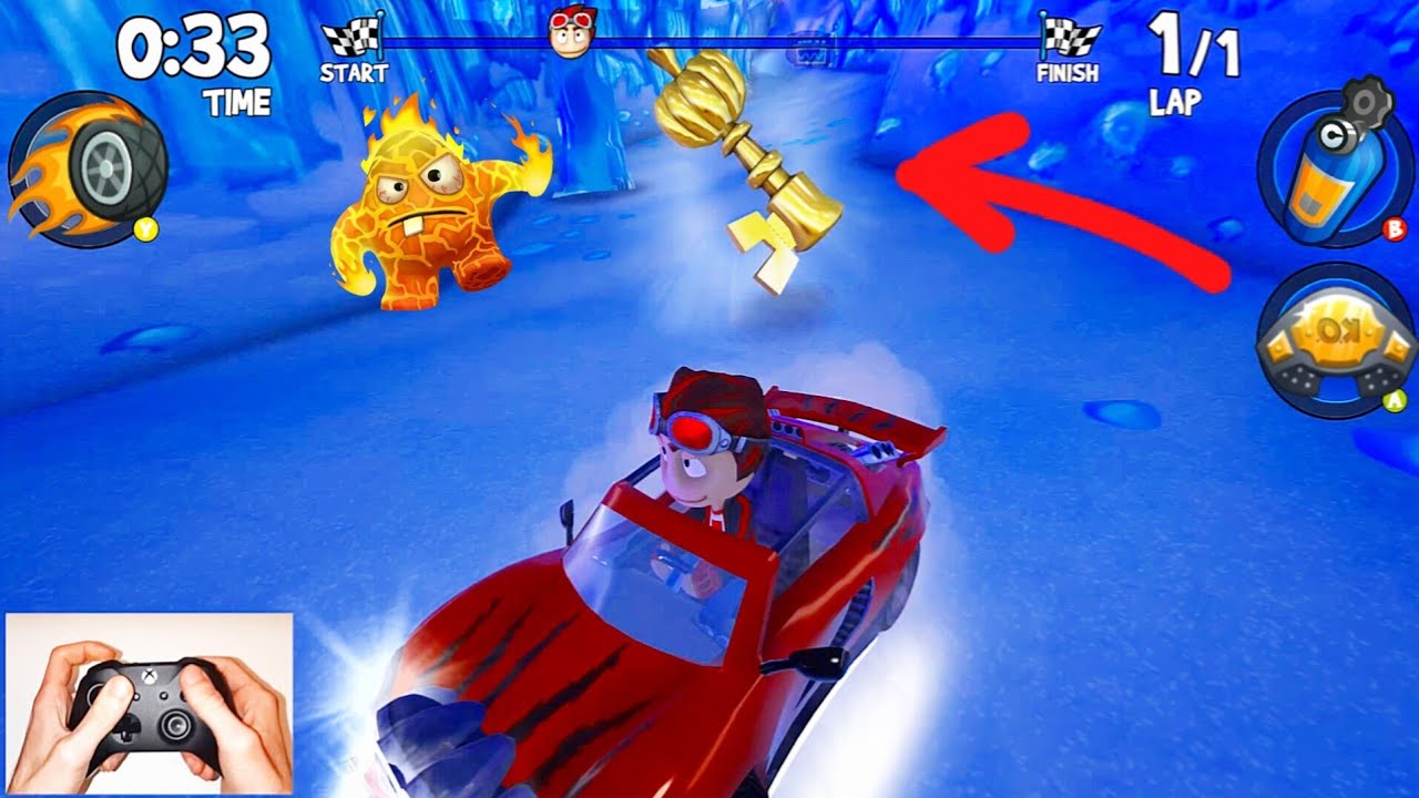 The Secret Key in ICE Adventure!⚡Beach Buggy Racing 2