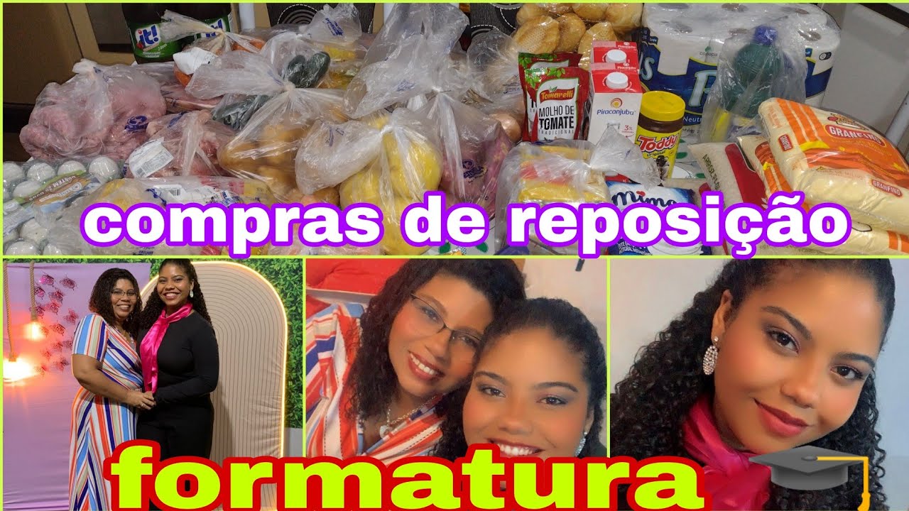 Vlog formatura 🎓 na igreja/compras de reposição e organização no meu quarto 💞