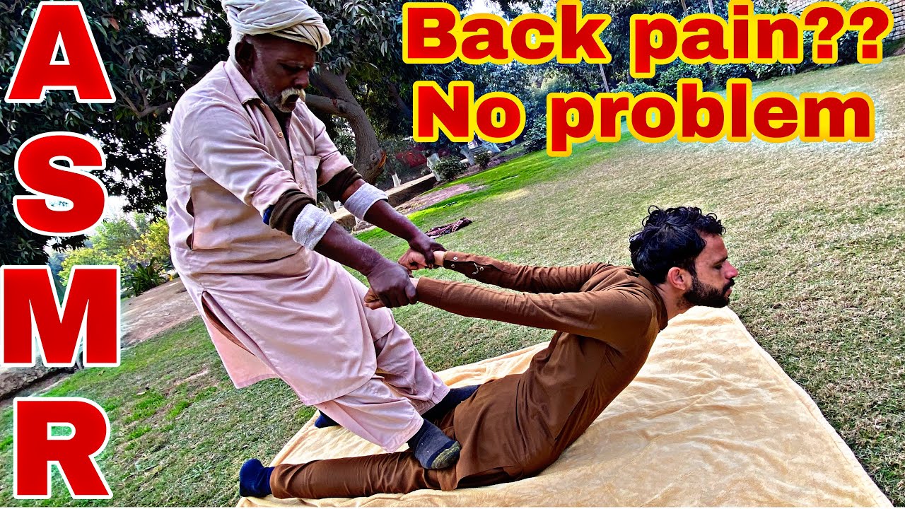 ASMR|| BACK BONE PAIN RELIEF MASSAGE| AGGRESSIVE BODY MASSAGE || BABA KALU’s MAGIC #asmr #relax