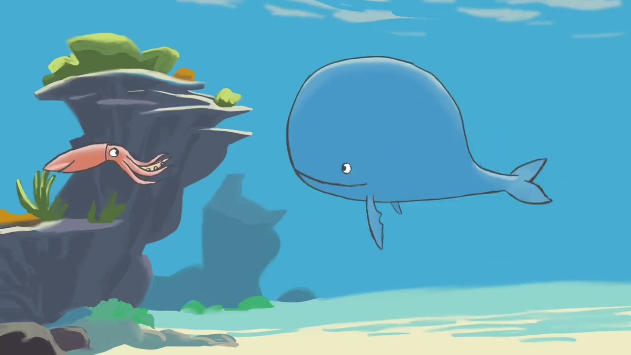 background in the style of a traditional 1940s cartoon