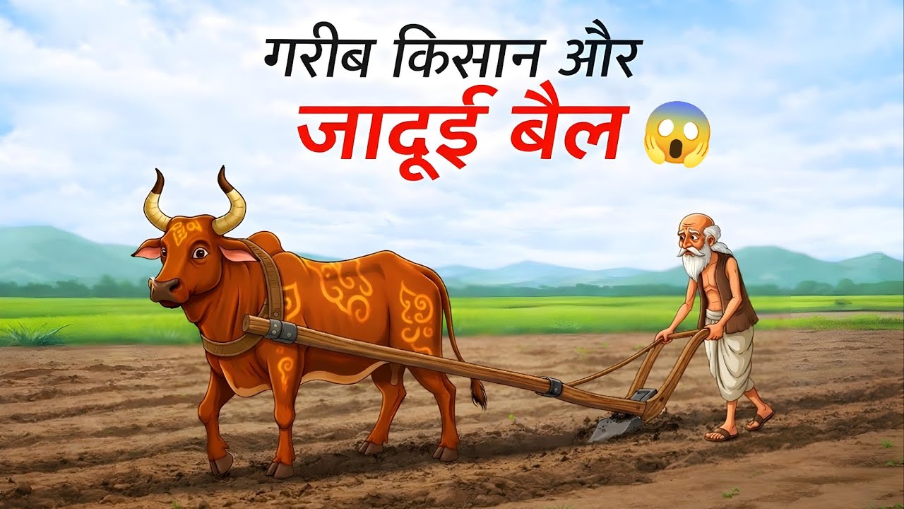 गरीब किसान और जादुई बैल | Hindi Kahani | Moral Cartoon Story | Hindi Kahaniya | Hindi Stories 