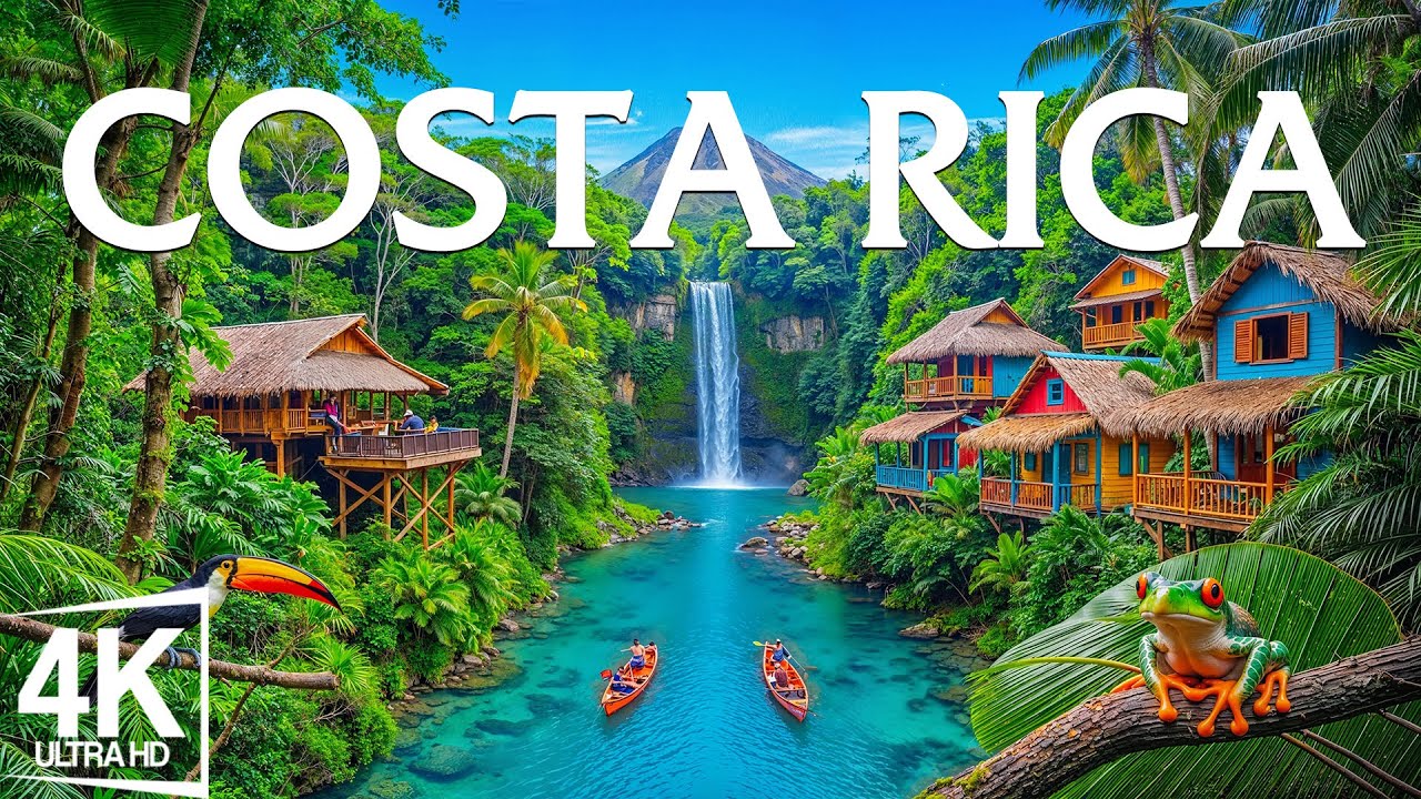 Costa Rica 4K | Enchanted Tropical World – Misty Forests, Wild Rivers & Paradise Beaches