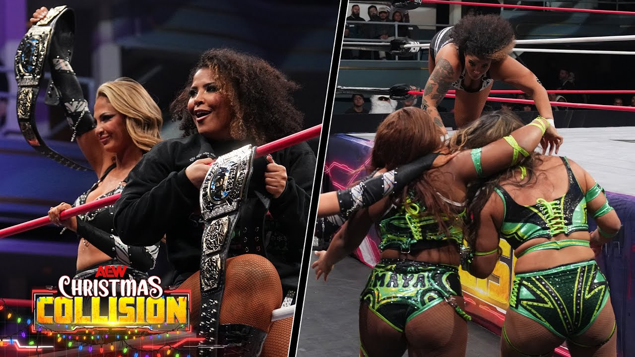 Babes of Wrath vs Maya World & Hyan: MATCH HIGHLIGHTS | AEW Collision, 12/25/25