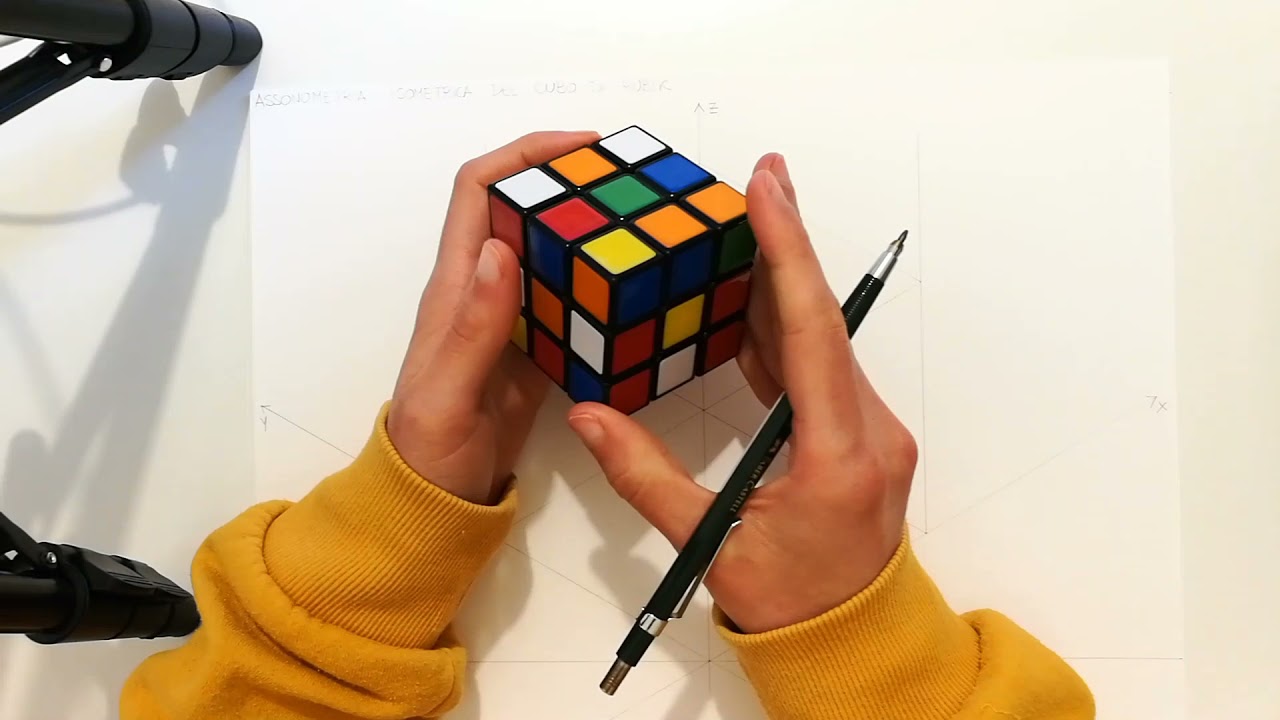 Assonometria isometrica del cubo di Rubik