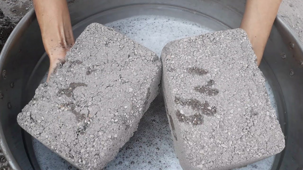 New texture coal added grainy texture crumbling in foamy water crumbling 💦💦💦Asmr