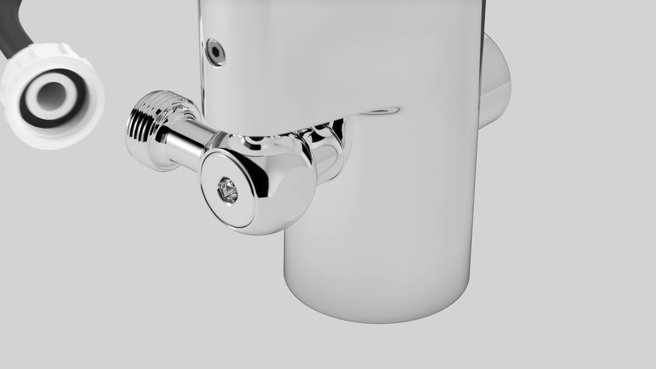 We install a connection for a counter dishwasher