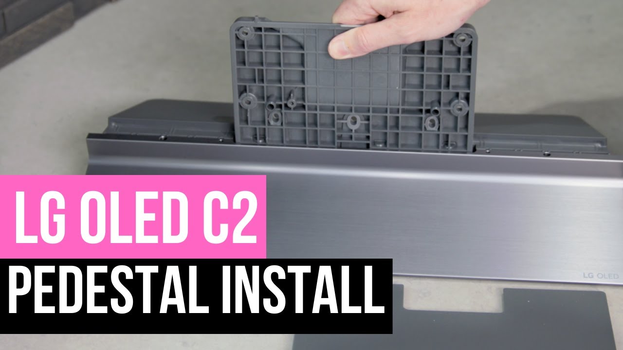Как собрать и установить подставку для телевизора LG OLED серии C2