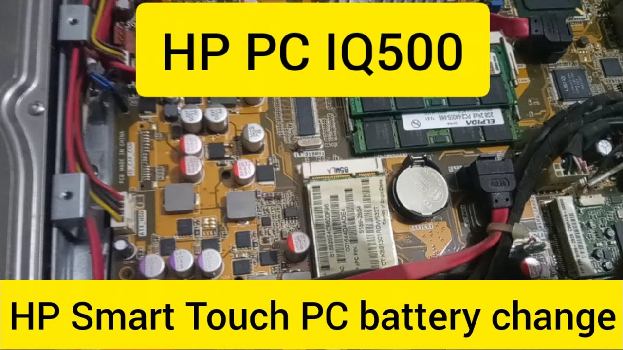 HP PC IQ500 | PC battery change | HP PC | Smart Touch PC | Smart Touch PC battery change