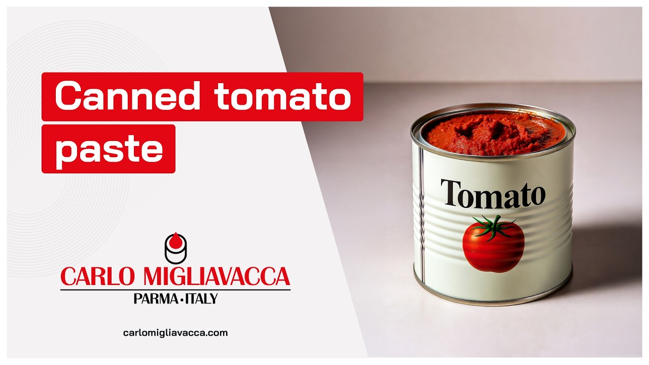 Canned Tomato Paste Filling Machine - Carlo Migliavacca - Parma - Italy