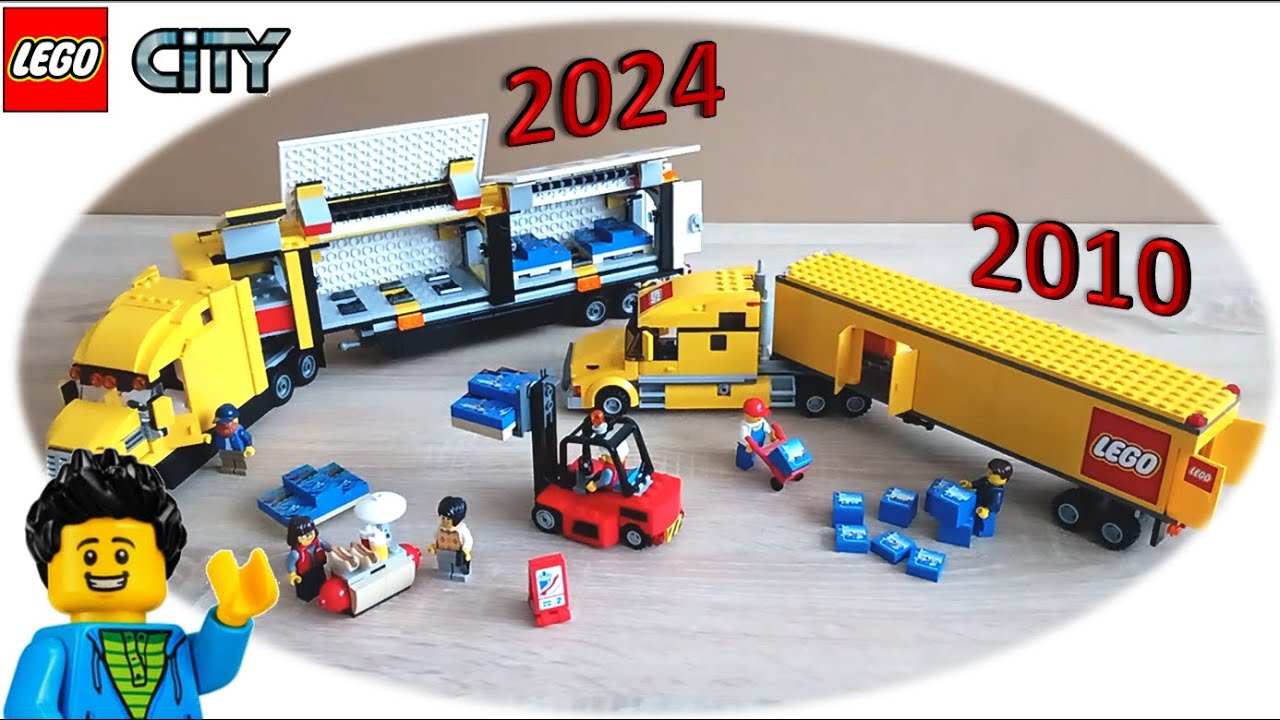 Porovnání letošního a staršího kamionu převážejícího LEGO!!!