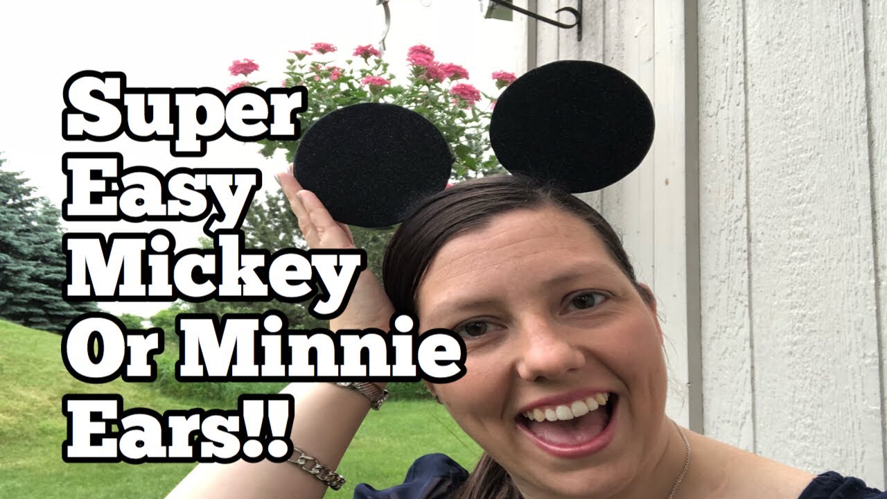 DIY Minnie Or Mickey Ears. Super Easy And Cheap!
