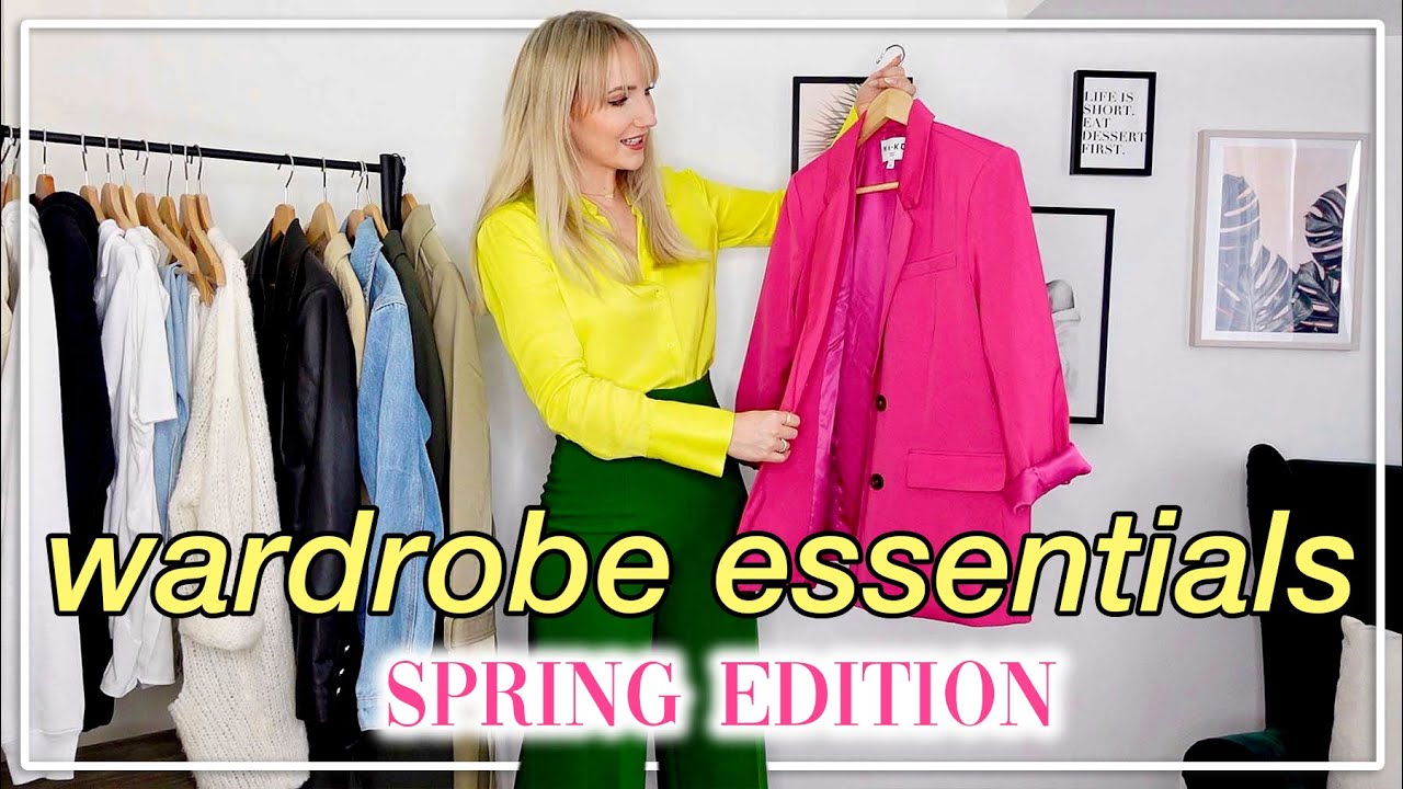 CLOSET ESSENTIALS - Das braucht JEDER im Frühling 2022 in seinem Kleiderschrank! #CapsuleWardrobe