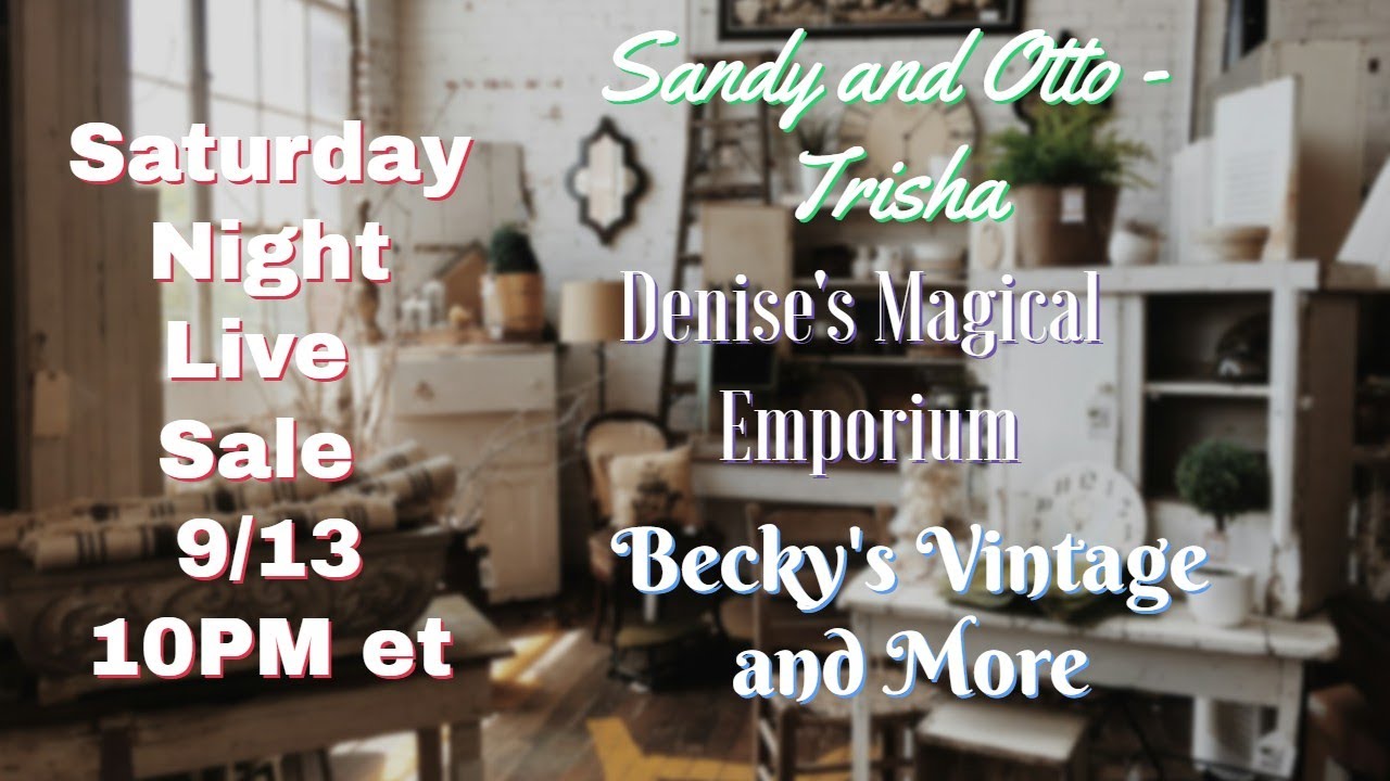 Curated Live Sale Incredible Deals on Unique Vintage Finds! | Sep 13 @10pm et (7pm pt)