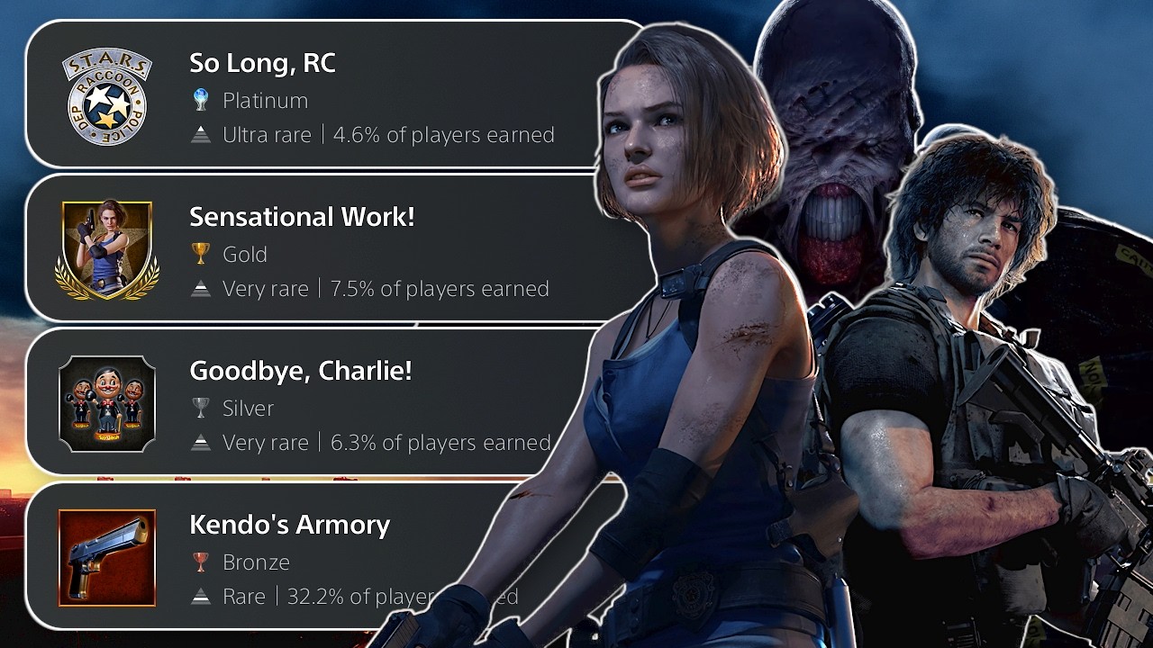 Можно ли получить платиновую Resident Evil 3 без списка трофеев?