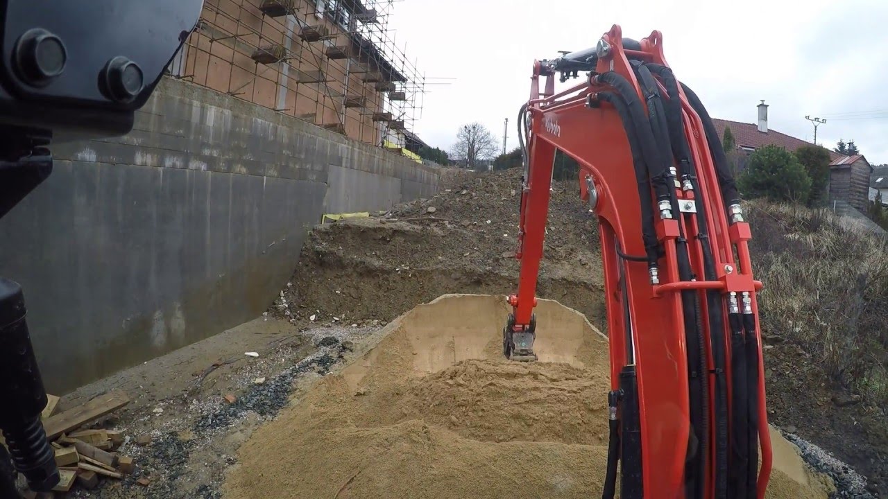 Kubota KX057-4 time laps 26.2.2016