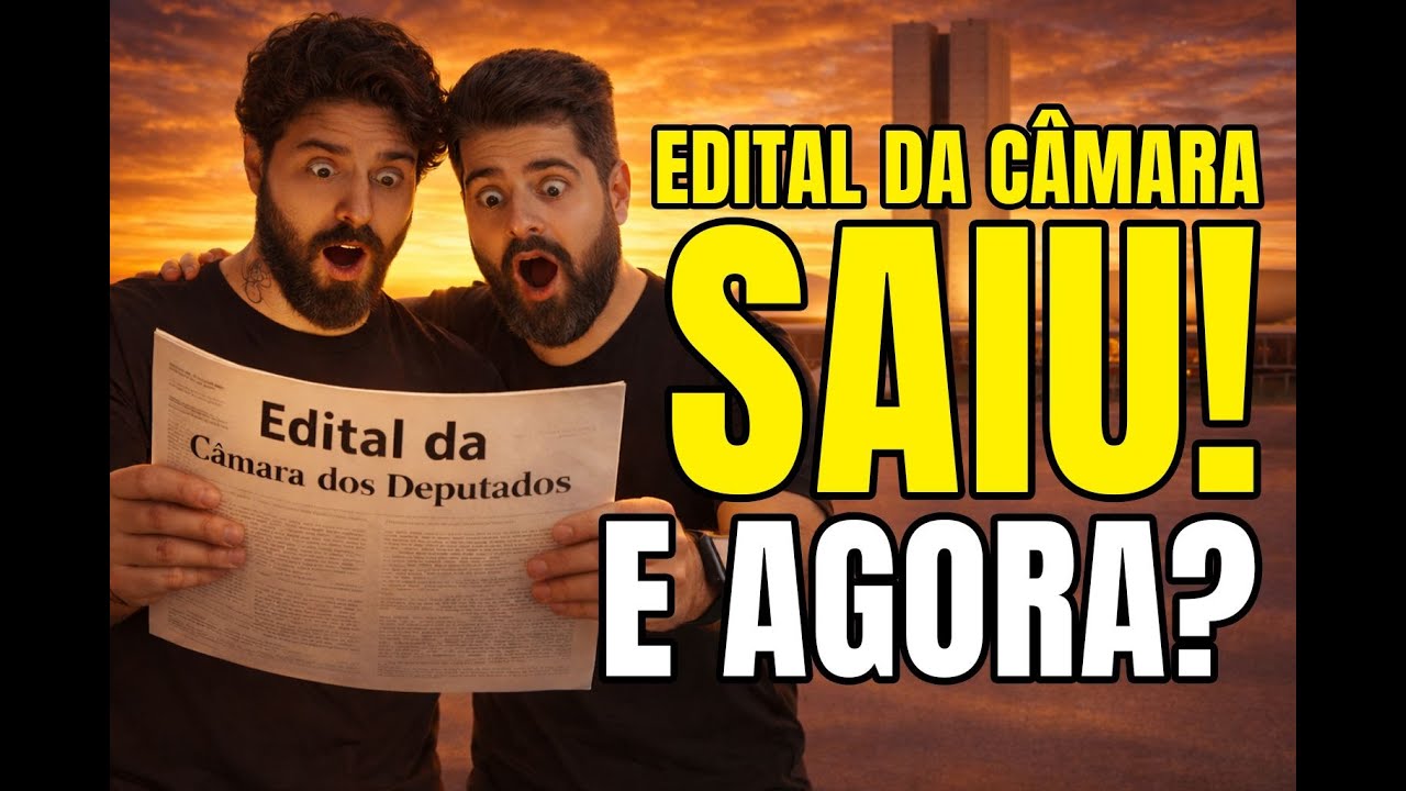 🚨 SAIU O EDITAL - Análise completa - Câmara dos Deputados 2026 (Analista e Técnico)