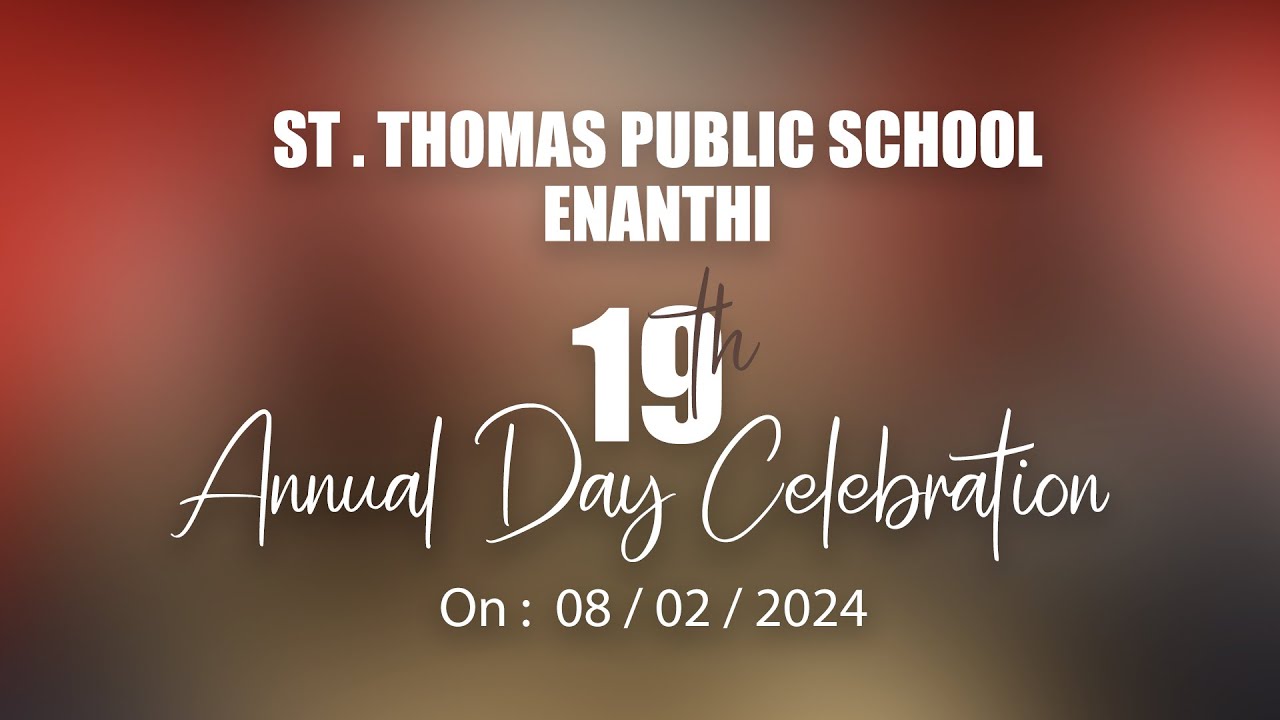 St Thomas Public School 19th Annual Day  Celebration Jubilant 2K24   Part   2